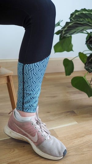 One Legging at a Time - Cool Blue