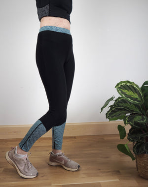 One Legging at a Time - Cool Blue